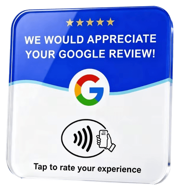 Bílá NFC karta pro Google recenze