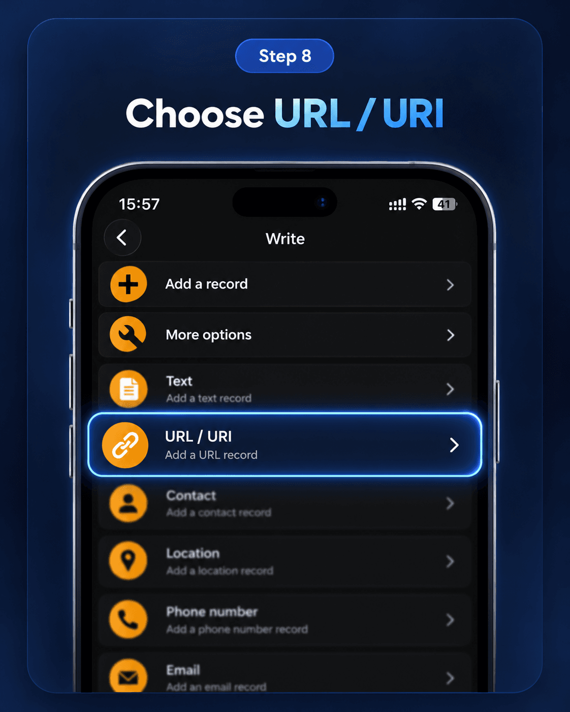 URL / URI record selection